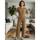 thumbnail image 2 of Conjunto 2 Piezas Casual Chic para Mujer Unitalla, Blusa de Manga Corta y Pantalón Cómodo, Estilo Elegante y Sofisticado para Mujer, 2 of 5