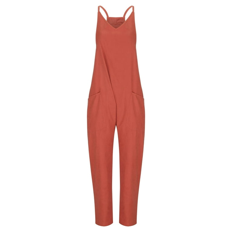 Sexy Pure Color Round Collar Sleeveless Jumpsuit Sexy Pure Color Round Collar Sleeveless Jumpsuit