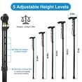 thumbnail image 2 of Teyjry Folding Canes with Adjustable Height, Black, 1 Count, 2 of 8