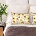thumbnail image 3 of Pofeuu Watercolor Bee Honey Honeycomb Bee Print Satin Pillowcase for Hair and Skin Pillow Cases, Silk Pillow Cases, Soft Cooling Pillow Covers, 20x30 Inches（Pillow core not included）, 3 of 7