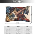 thumbnail image 2 of Balery Samurai Frog Guitar Funda de Cojín Estampada, Regalos para Mujeres, Regalos de Amor para Ella, Regalos para Novia o Esposa, Funda de Almohada-14"x20", 2 of 6