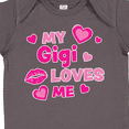 thumbnail image 4 of Inktastic Valentine's Day My Gigi Loves Me Hearts and Lips Boys or Girls Baby Bodysuit, 4 of 5