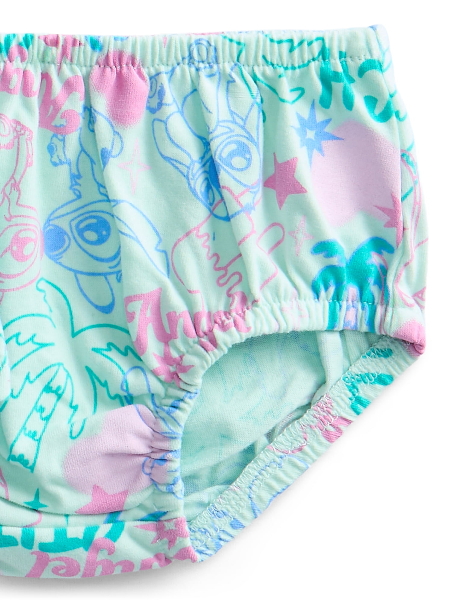 Stitch Baby Girl Print Dress and Matching Diaper Cover Set, 2-Piece, Sizes 0/3M-6/9M