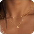 thumbnail image 1 of Collar Laye Con Nombre Letras 14K S para Mujeres Y Niñas (Oro C) Rojo, 1 of 2