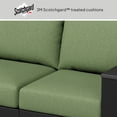 thumbnail image 3 of Better Homes & Gardens Ezra 4-Piece Outdoor HDPE Conversation Set, Black with Green Cushions, 3 of 9