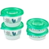 Glad Food Storage Containers - Matchware Round Containers - Two 16 Ounce - Two 32 Ounce