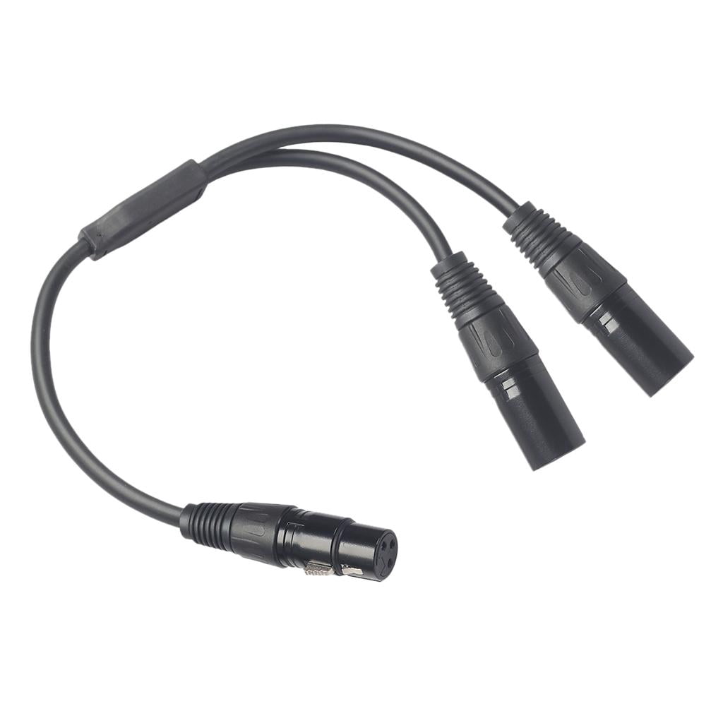 Câble Adaptateur RCA Femelle Vers XLR Mâle - Longueur 0.3m (30cm), Connecteurs En Alliage De Zinc - Neuf