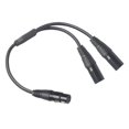 thumbnail image 2 of XLR 1 Enchufe a 2 Adaptador de DJ de Micrófono Dual de Hugo xlr hembra a doble xlr macho, 2 of 9