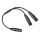 thumbnail image 2 of Adaptador de cable micrófono XLR macho a doble XLR hembra 30cm shamjiam, 2 of 9