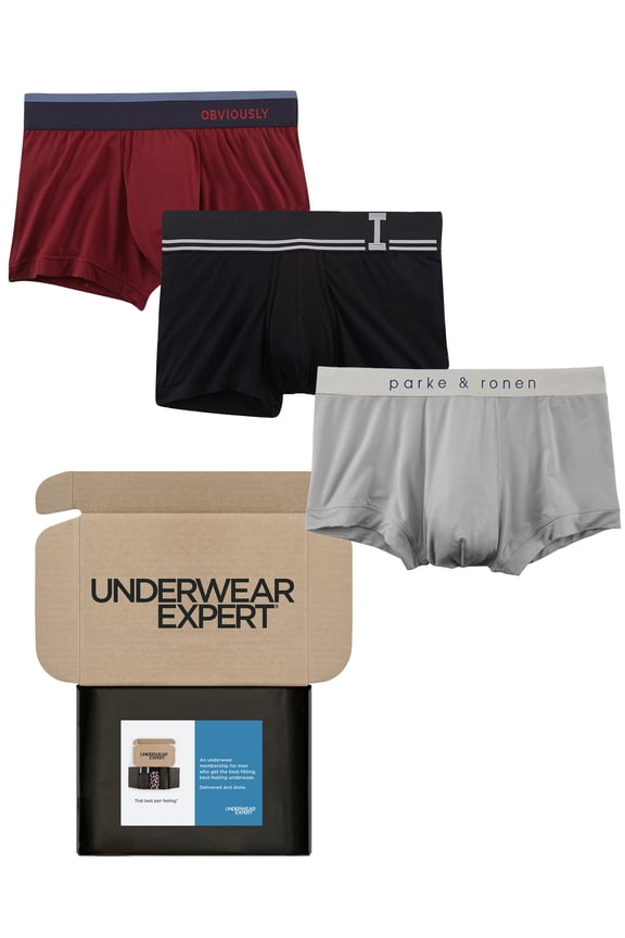 Men's Trunks Curated Mystery Box, 3 Pairs