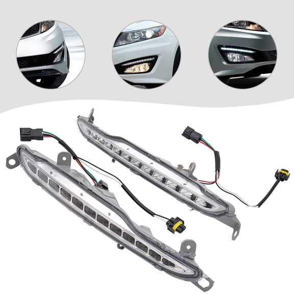 Miumaeov For 2011-2014 Kia K5 Optima Daytime Running Light Front Bumper Lamp LED Daytime