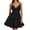 Black, variant on OSOLU Summer Dresses For Women 2025 Solid Color Hem Tie Back Dress Soft Sundress Vacation 2025 Elegant Classy Dresses