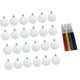 thumbnail image 5 of 24 Piezas Bolas Navideñas Colgantes Esferas Decorativas Navidad Adornos Pintables Irrompibles DIY para Niños y Adultos Apto para, 5 of 9