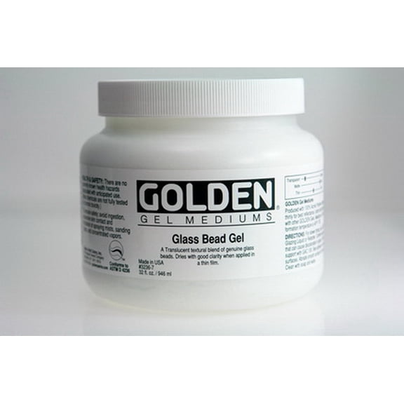 Golden Acrylics 0003236-7 Golden Glass Bead Gel - 32Oz