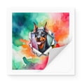 thumbnail image 2 of Funny Watercolor Adorable Doberman Pinscher Peeking Through Torn Paper Effect Vinyl Sticker Doberman Dog Lover Gifts Waterproof Decal Art Decor - 00026, 2 of 5