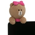 thumbnail image 2 of GUND LINE FRIENDS Choco Dangler Hanging Plush Stuffed Animal Bear, Pink, 6", 2 of 3