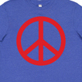 thumbnail image 4 of Inktastic Fun Red Peace Sign Youth T-Shirt, 4 of 5