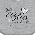 thumbnail image 4 of Inktastic Well Bless Your Heart with Calico Print Boys or Girls Baby Bib, 4 of 4