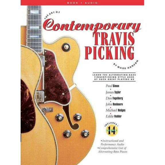 Hal Leonard The Art of Contemporary Travis Picking - Learn the Alternating-Bass Fingerpicking Style Book/Audio Online