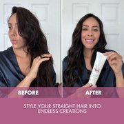 smartSOLUTIONS Straight N Curl Serum 4 oz, | Smooths & Straightens | Curves & Curls | Paraben-Free | Plant-based