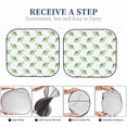 thumbnail image 6 of Daiia Cartoon Sea Turtle 2PCS Car Windshield Sun Shade, Foldable Sun Shield for Car Front Window, Auto Sun Blocker Visor Protector Universal for Truck SUV Pickup-Large, 6 of 7