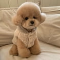 thumbnail image 5 of Mascota de dos patas con sombrero abrigo diseño de moda perro pequeño mediano disfraces cálidos de invierno cachorro mascota ropa de algodón chaleco para Chihuahua, 5 of 5