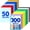 300P, variant on 100P Colored Card Stock 8.5" x 11" 230gsm Printer Craft Supplies