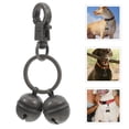thumbnail image 2 of Llavero con campana de latón para mascotas, sonido claro para entrenamiento, amuleto decorativo para collares de perros y gatos, amuleto de campana para uso doméstico y exterior, 2 of 7