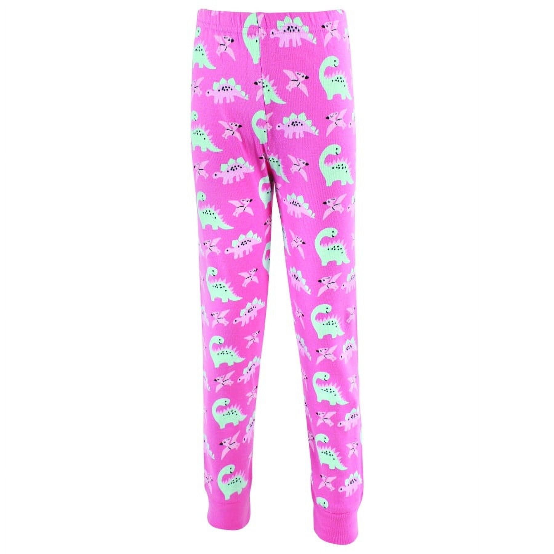 Hudson Baby Girl Baby and Toddler Cotton Pajama Set, Girl Dino, 18-24 Months