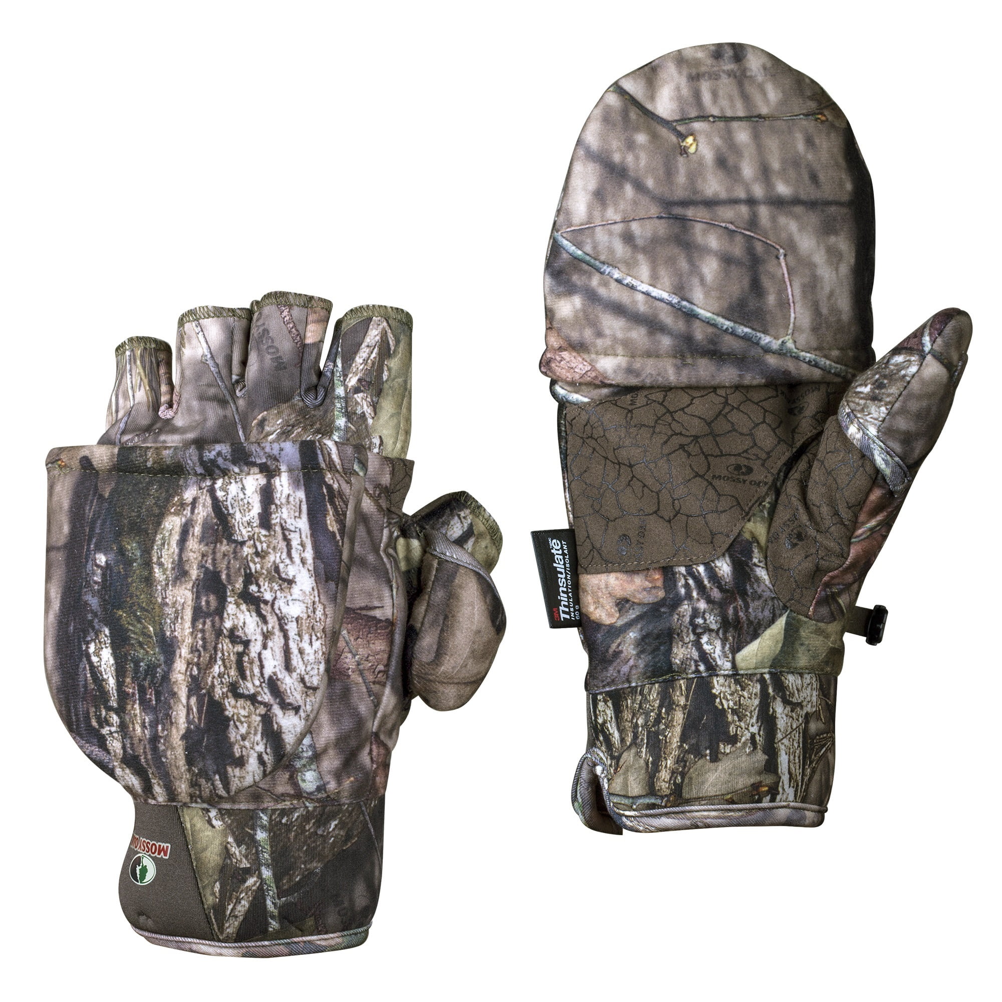 NEW Mens Mossy Oak Break-Up Country Camouflage Hunting Gloves Non-Slip One Size 