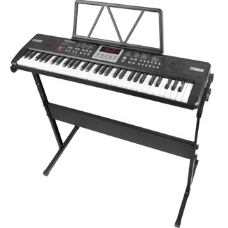 Black 61 Key Music Teclado electrónico El órgano de piano digital eléctrico