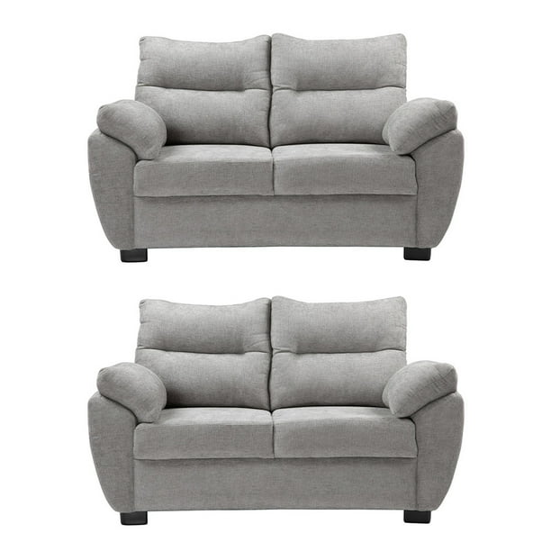 Sala 2-2 TRINITY Venecia ( 2 piezas Love Seat ) Gris Nickel