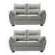 thumbnail image 1 of Sala 2-2 TRINITY Venecia ( 2 piezas Love Seat ) Gris Nickel, 1 of 8