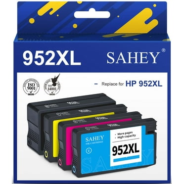 952XL Ink for HP 952 Ink Cartridge for HP 952 Ink Color Black Combo Pack for HP 952 Printer Ink High Yield for OfficeJet Pro 8720 7740 8740 7720 8715 8702 Printer (Black Cyan Magenta Yellow,4 Pack)