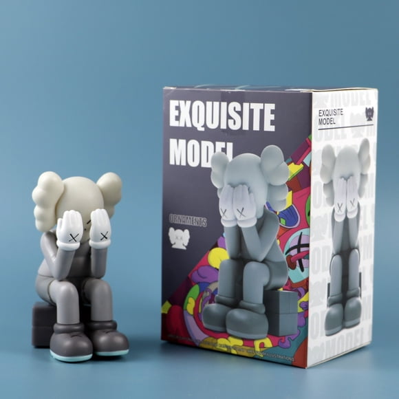 Figura coleccionable de Kaws, modelo adorable, decoración para tartas de interior de coche, ideal para moda (1)