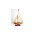 thumbnail image 2 of HomeStock Vintage Voyages Endeavour Small Sailboat Model - Small - Strong Wood - Fully Assembled Boat Models for Home & Office - 24.0L x 5.0W x 31.0H Inches, 2 of 6