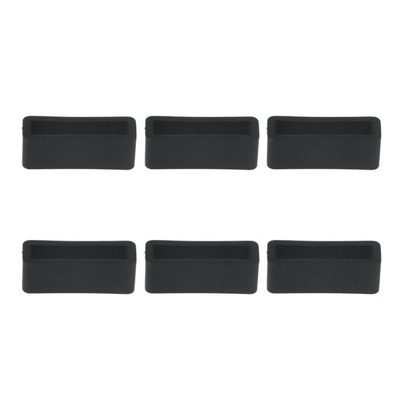 Minkissy Silicone Watch Band Keepers Black Adjustable Strap Accessories for Watches
