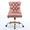 Pink, variant on ENYOPRO Makeup Chair with High Back, Large Velvet Fabric Swivel Task Chair for Home Office, Ergonomic Comfortable Chair, Comfy Chair, Beige