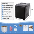 thumbnail image 2 of KBS 2LB 20-in-1 Bread Maker Machine with Automatic LCD display,2 Custom menus,15 Hour delay timer, Black Model#070, 2 of 7