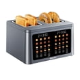 thumbnail image 2 of Mecity 4 Slice Smart Touchscreen Toaster with Auto Lift, Stainless Steel Wide Slot Bagel Toaster, 8 Bread Presets & 8 Shade Settings, 30-Minute Keep Warm Function, Memory Function, 2 of 10