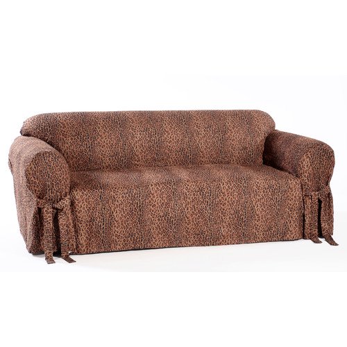 Classic Slipcovers Leopard Print Box Cushion Sofa Slipcover Walmart