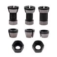 thumbnail image 1 of Collet Chuck Conversion Sleeve Adapter Head Converters for Trimming Machine Electric Woodwork Routers Clamp Holder, 1 of 5