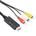 thumbnail image 4 of Cable adaptador HDMI compatible a RCA AV Cable convertidor de 1 m para cámara DVD TV LCD, 4 of 6