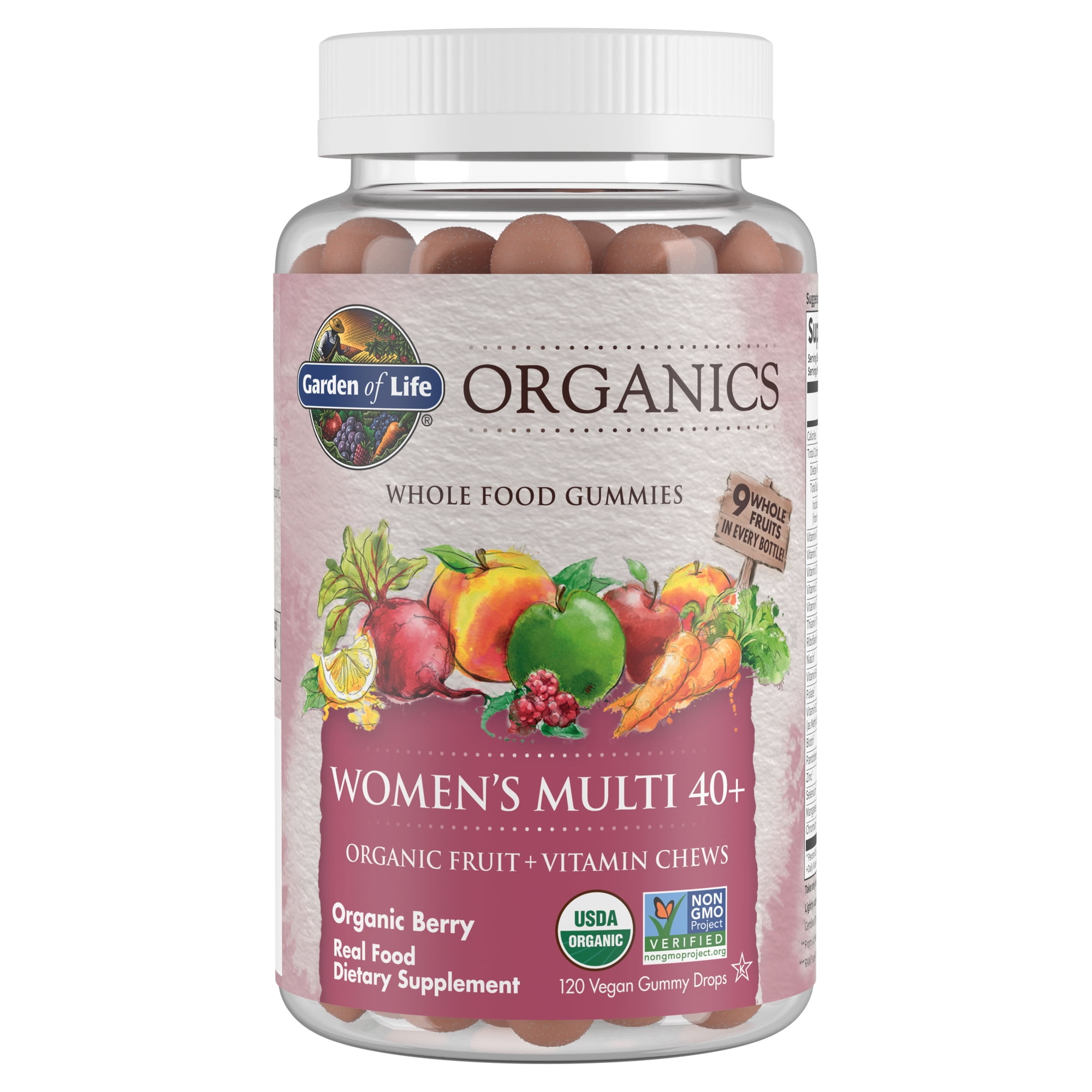 Garden of Life Organics Women's 40+, 120 Vegan Gummy Drops