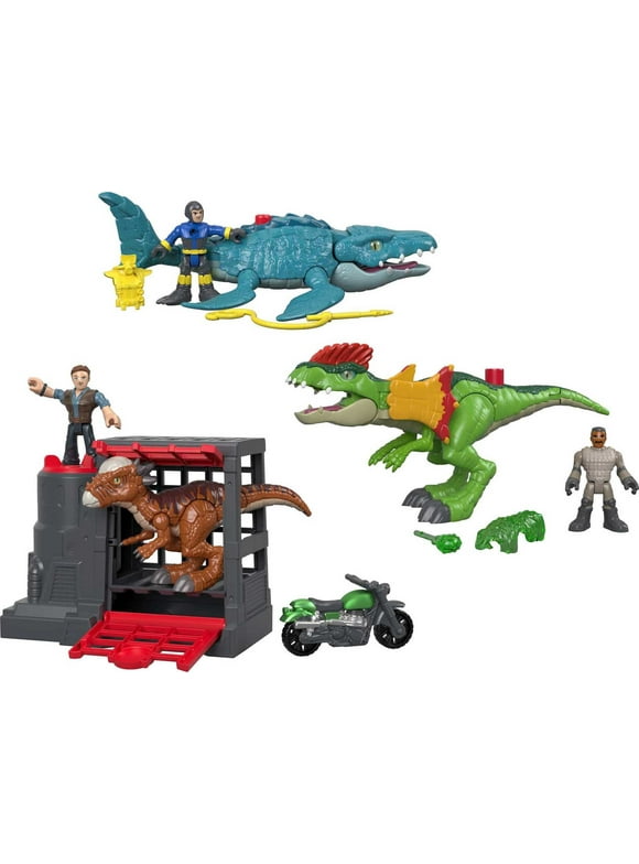 Fisher-Price Imaginext Jurassic World Dinosaur Figure Set Collection (Styles May Vary)