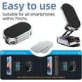 thumbnail image 3 of 2023 New Alloy Folding Magnetic Car Phone Holder, Magnetic 360° Car Phone Holder Stand Dashboard Folding Bracket Universal, Car Magnetic Phone Holder, Stable, no Shaking (Silver), 3 of 5