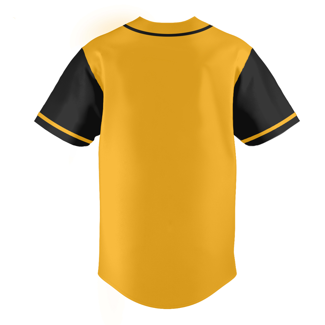 Yellow Baseball Shirts Sports Uniform for Men Hip Hop Softball Sports Active Tee
