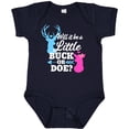 thumbnail image 3 of Inktastic Gender Reveal Will It Be a Little Buck or Doe? Girls Baby Bodysuit, 3 of 5