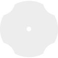 thumbnail image 4 of 22"OD x 2"ID x 7 1/2"C x 1"P Percival Architectural Grade PVC Contemporary Ceiling Medallion, 4 of 11