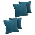 thumbnail image 2 of 18-inch Double-corded Solid Microsuede Square Throw Pillows with Inserts (Set of 4) 9810-CD-S4-MS-TL, 2 of 2